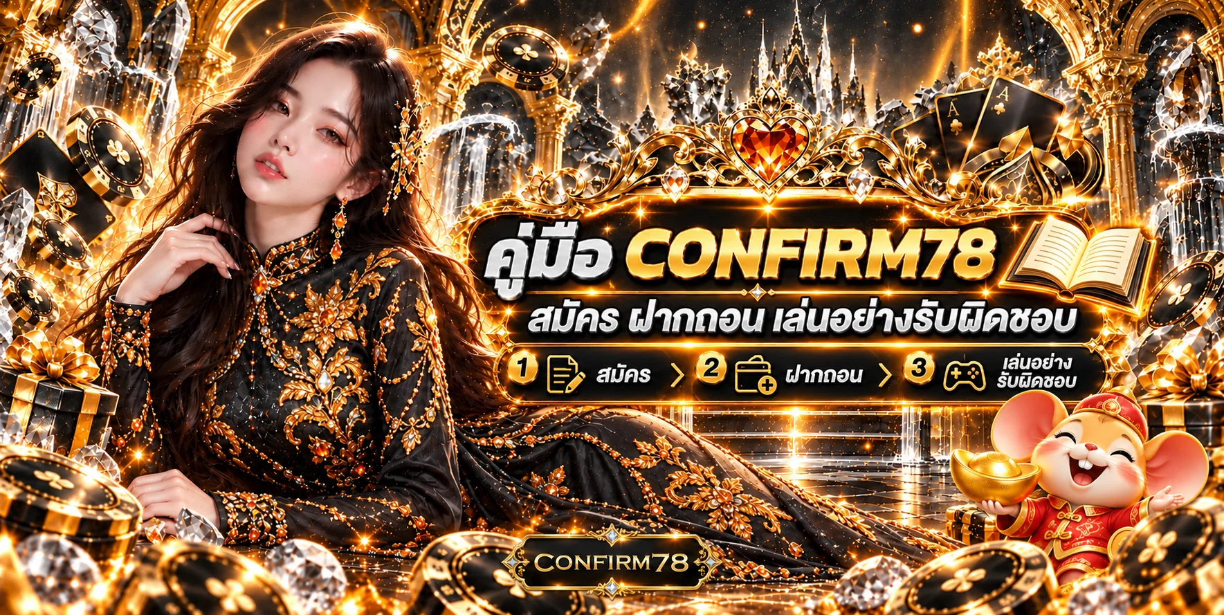 CONFIRM78 คู่มือสมัคร ฝากถอน และเล่นอย่างรับผิดชอบ